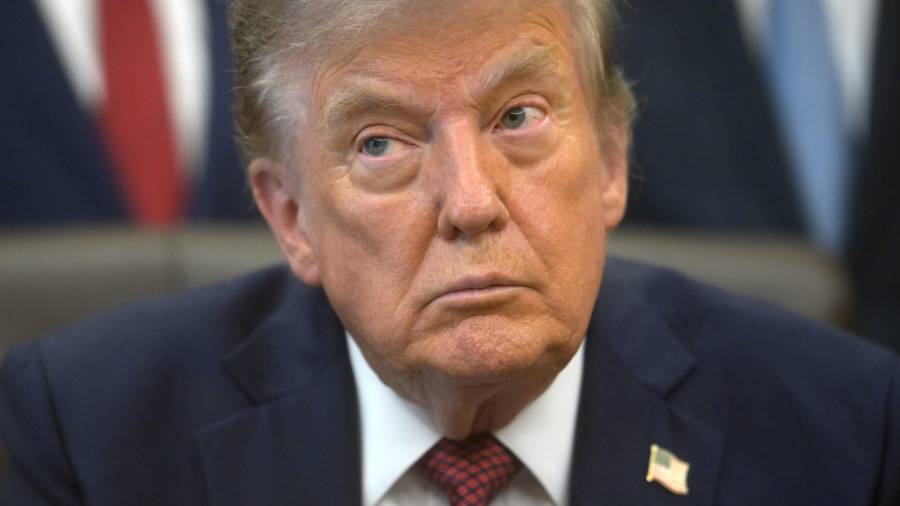 El presidente de Estados Unidos, Donald Trump, durante una conferencia de prensa en la Oficina Oval en Washington.