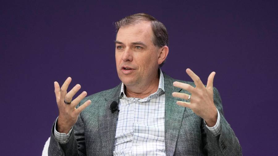 Matt Garman, director ejecutivo de AWS, interviene en el evento “What’s Next with AWS” el martes 28 de abril de 2026 en San Francisco.