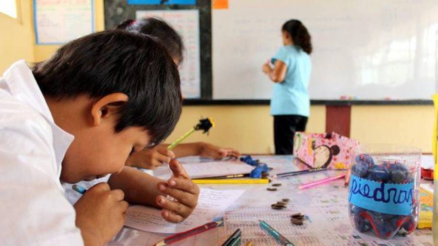 Autoridades educativas supervisan la recepción del material enviado por la federación.