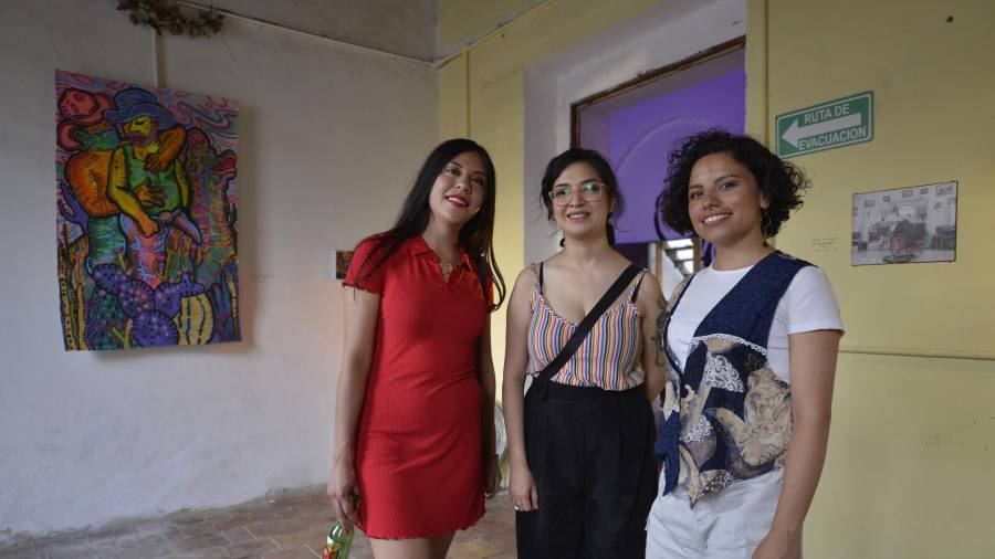 Algunas de las participantes del Festival Multidisciplinario de Mujeres “Morras”.