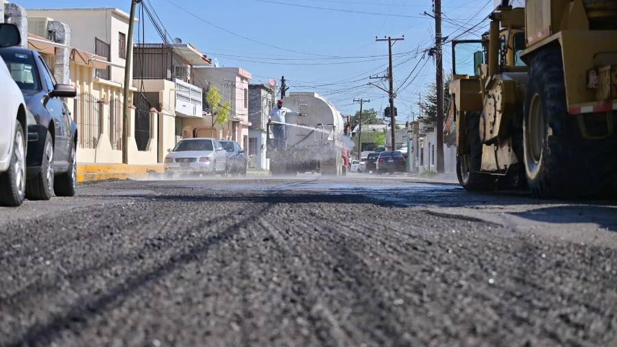 Entre las acciones realizadas durante la semana se encuentran trabajos de pavimentación y recarpeteo en distintos puntos de Monclova.