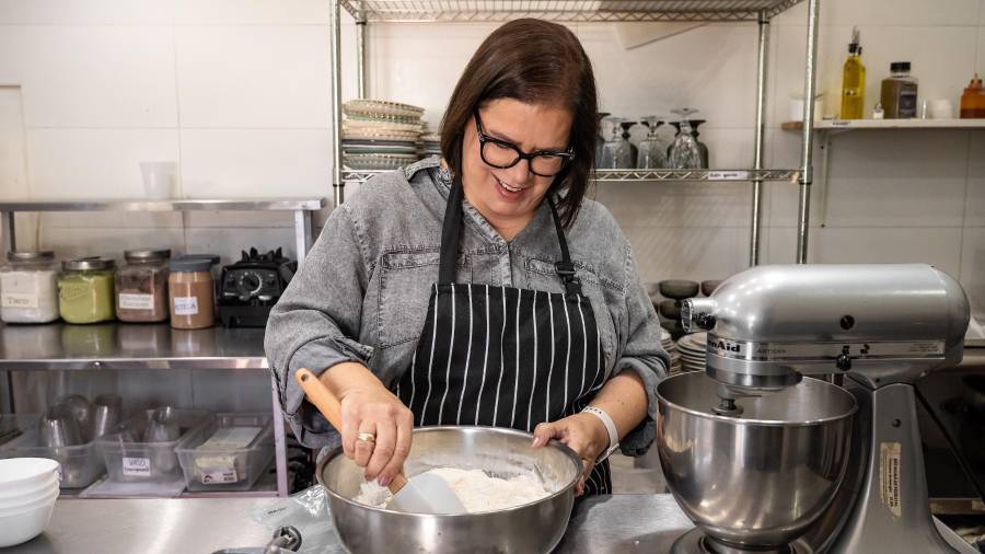 Catalina creó un oasis de relajación, donde los comensales pueden disfrutar de sus postres sin prisa.