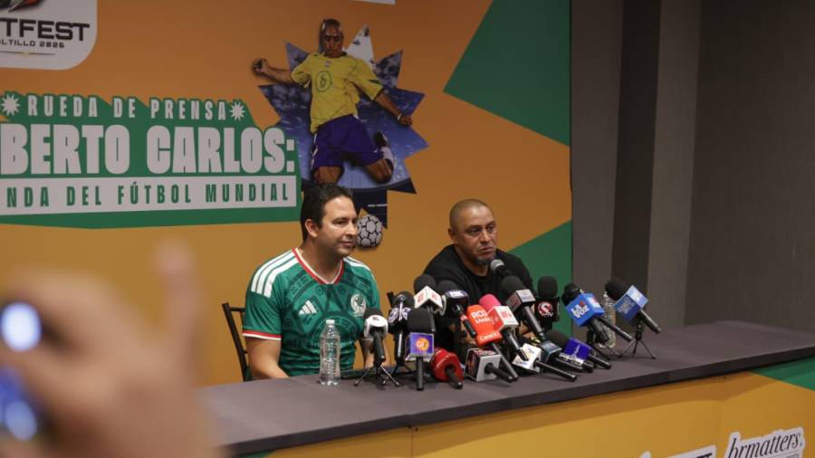 El astro brasileño de futbol, Roberto Carlos, destacó la seguridad que se disfruta en Saltillo.