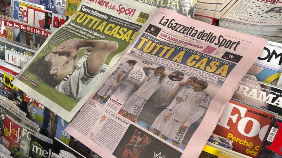 La eliminación de Italia rumbo al Mundial 2026 provocó una ola de críticas en la prensa y en el entorno del futbol, que calificó el fracaso de la Azzurra como una crisis histórica.