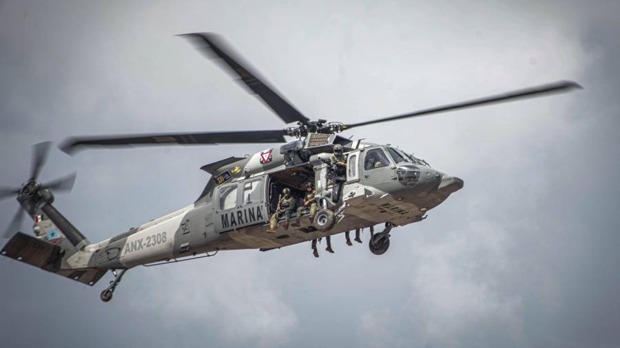 Un intenso operativo aéreo y terrestre fue desplegado este jueves en la cabecera municipal de Navolato, Sinaloa.