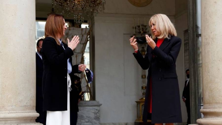 Beatriz Gutiérrez en París: se reúne con Brigitte Macron