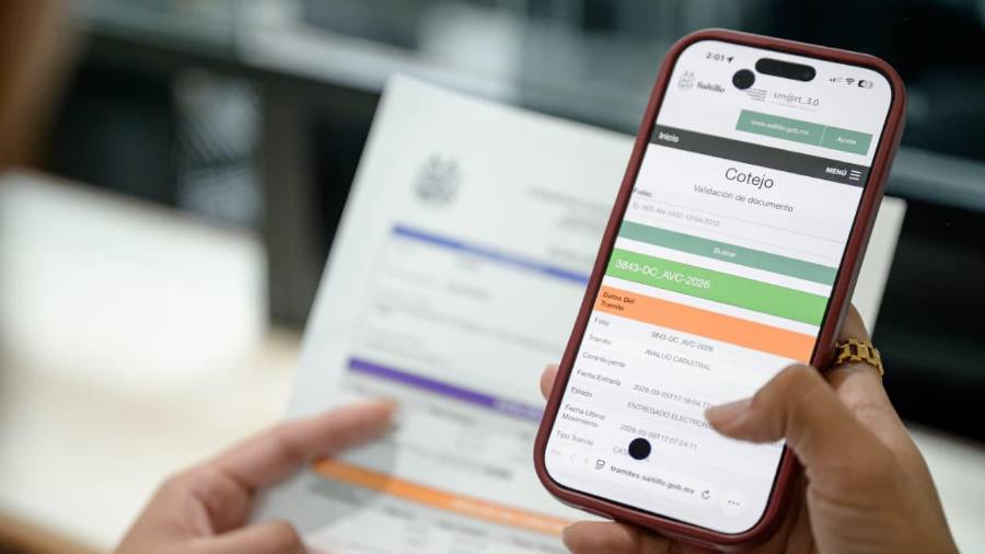 La plataforma e-Catastro permite que los avalúos catastrales en Saltillo se liberen en menos de 24 horas mediante firma electrónica.