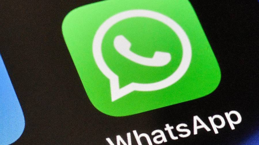 Un ícono de WhatsApp en un iPhone, el 15 de noviembre de 2018, en Gelsenkirchen, Alemania.
