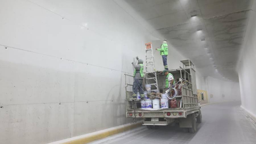 La renovación de pintura en la infraestructura forma parte de las acciones para mejorar la seguridad y la imagen del distribuidor.