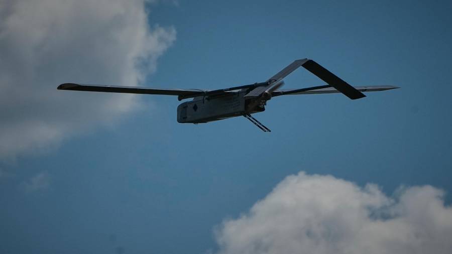 Un dron ucraniano en un lugar no divulgado en Ucrania, el 16 de agosto del 2026.
