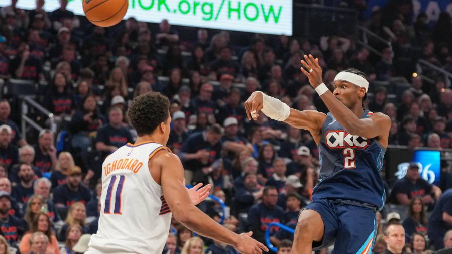 Shai Gilgeous-Alexander volvió a marcar el ritmo del Thunder de Oklahoma City con una actuación determinante, liderando otra victoria clave ante los Suns de Phoenix en los Playoffs de la NBA 2026.