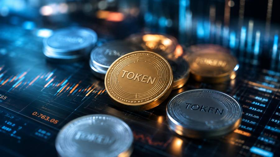Imagen creada a través de la Inteligencia artificial que ilustra la economía de tokens.