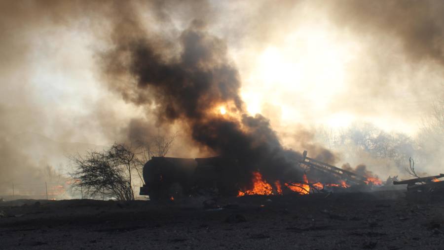 El incendio generó la movilización de los cuerpos de seguridad.