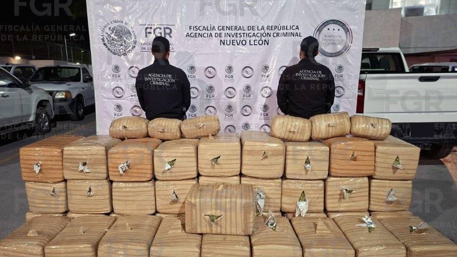 La FGR reportó 82 sentencias, 84 vinculaciones a proceso y aseguramientos de droga y armas en Nuevo León