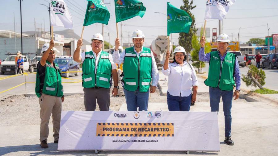 Vialidades estratégicas de Ramos Arizpe fueron rehabilitadas como parte del programa permanente de recarpeteo.