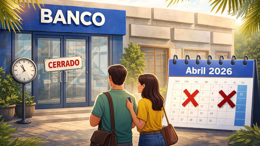 Los días de Jueves y Viernes Santo, siendo estos el 2 y 3 de abril, las sucursales de los bancos permanecerán cerradas.