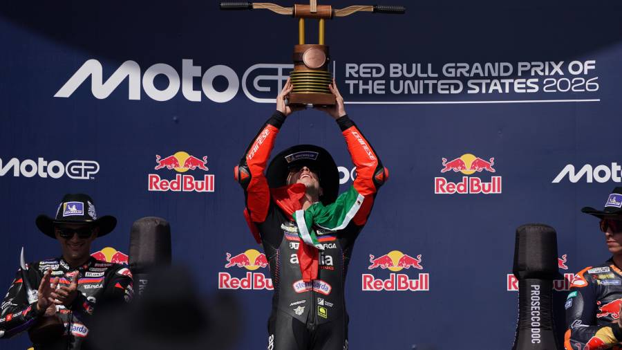 Marco Bezzecchi se quedó con la victoria en el GP de Las Américas 2026, mientras Marc Márquez cerró la carrera en el quinto lugar tras una jornada de recuperación en Austin.