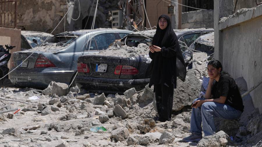 Un edificio destruido por un bombardeo israelí en Qanarit, Líbano, el 20 de 20, 2026.