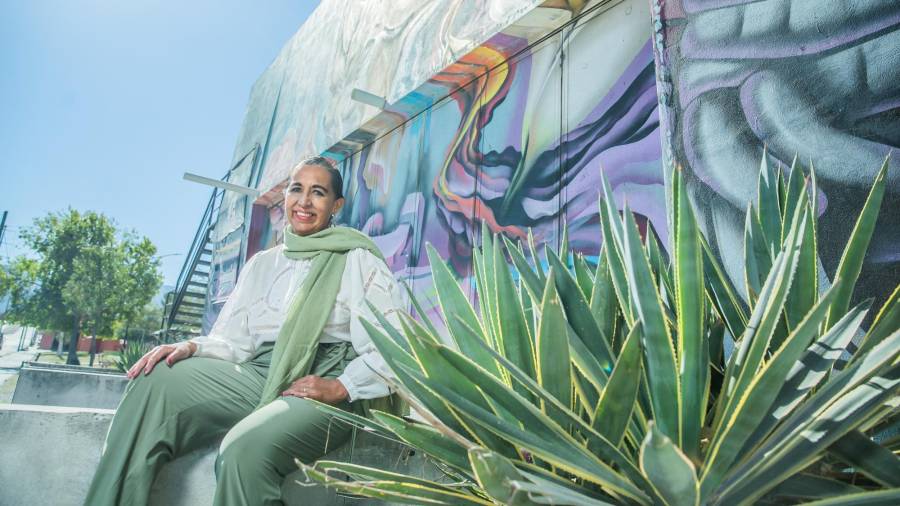 Cecilia Pelletier en El Álamo. Foto: Iram López.