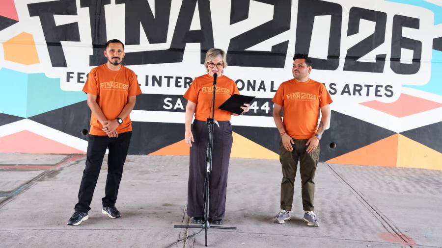 El Festival Internacional de las Artes contempló la inauguración de un mural monumental en homenaje al paisaje urbano de Saltillo.