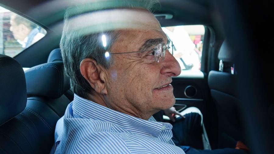 Pío López Obrador a su arriba al evento de Marcelo Ebrard en Ecatepec de Morelos, Estado de México.
