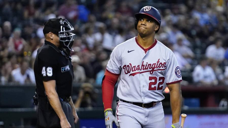 Aficionados y analistas del beisbol ponen a Juan Soto fuera del equipo de Washington para antes de la fecha límite de cambios.