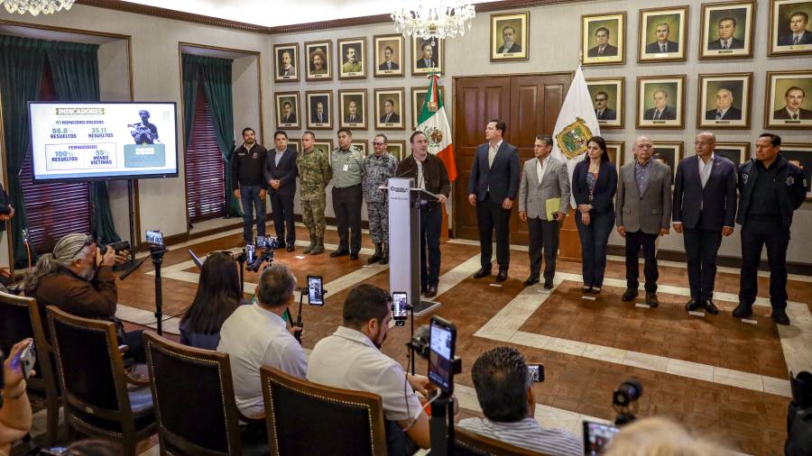 El gobernador Manolo Jiménez dio a conocer los resultados en seguridad del año anterior, destacando que 2025 dejó los mejores indicadores de los últimos 30 años.