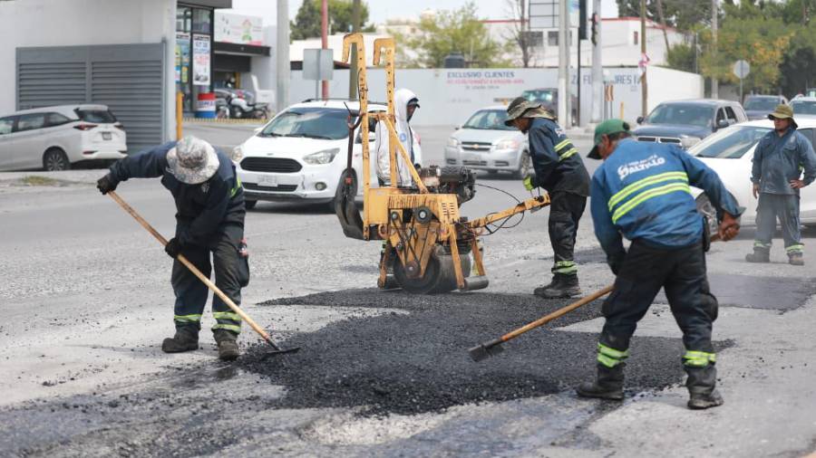 Cuadrillas de “Aquí Andamos” trabajan en Nuevo Progreso, principalmente en las calles Nueva Tecnología y San Esteban.