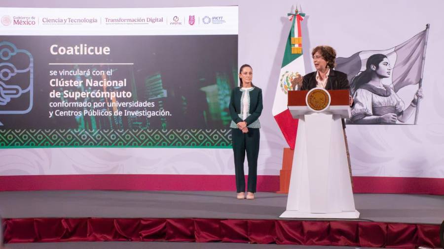 Presentación de la supercomputadora Coatlicue. FOTO: CORTESÍA
