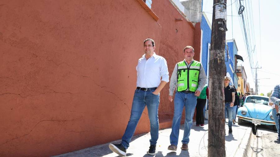 Saltillo: calle Miguel Hidalgo se transforma con programa municipal de embellecimiento urbano