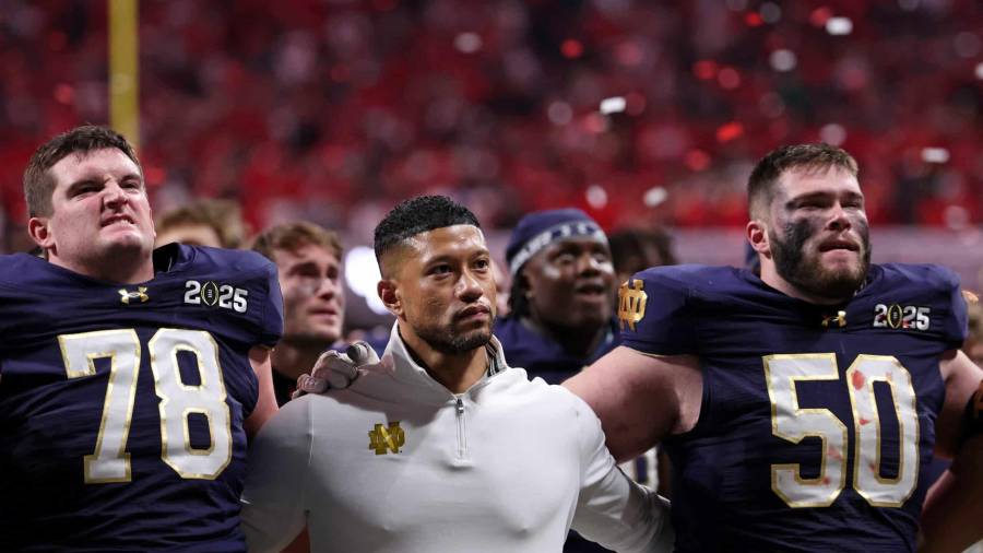 Notre Dame anunció que no disputará ningún tazón en 2025 tras quedar fuera del College Football Playoff.