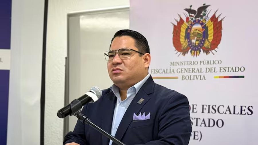 Roger Mariaca, fiscal general de Bolivia detenido por liderar una organización criminal.