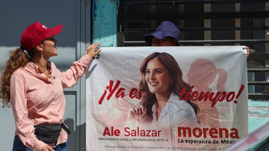 La legisladora señaló que la utilización de imágenes alusivas a funcionarios públicos en material de promoción política podría contravenir disposiciones en materia electoral.