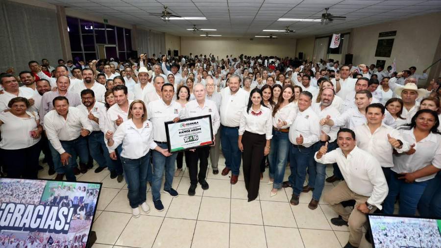 La dirigencia priista reconoció a la estructura territorial de Ramos Arizpe por su participación en el proceso electoral.