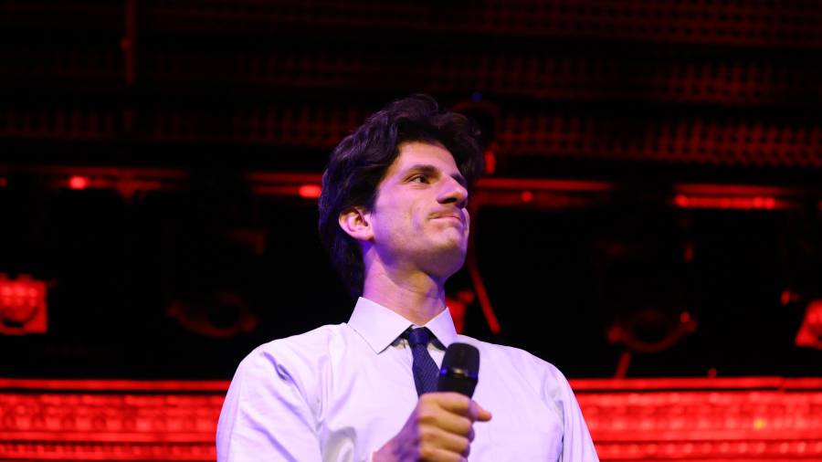El candidato congresional demócrata Jack Schlossberg en Nueva York, el 23 de junio del 2026.