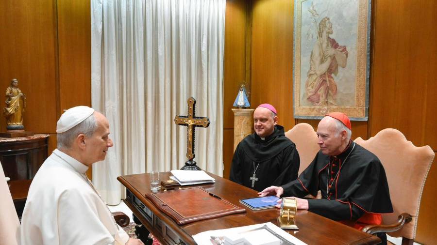 En la audiencia también se habló sobre los avance que registra la Iglesia en México.