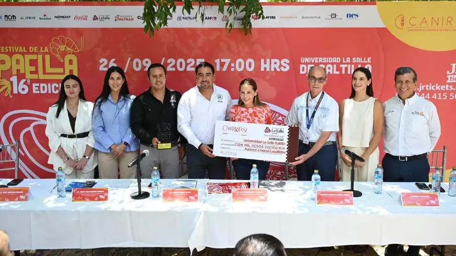 Autoridades municipales destacaron el impacto turístico y económico que genera el Festival de la Paella en Saltillo.