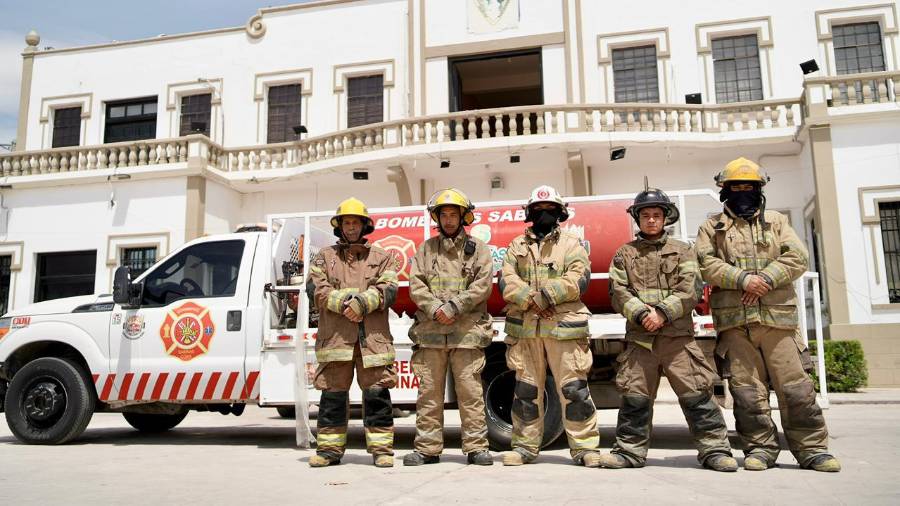 La Dirección de Protección Civil y Bomberos de Sabinas coordinó la actividad bajo lineamientos de la CNPC. FOTO: CORTESÍA