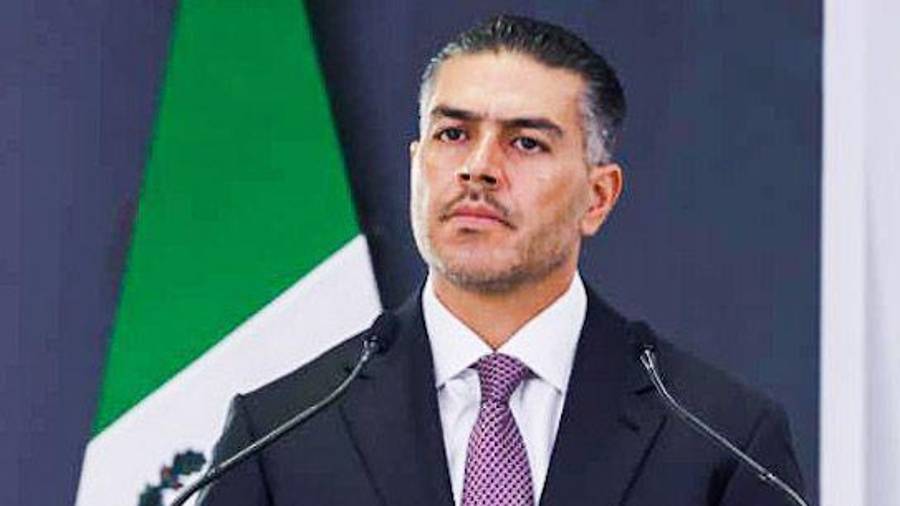 CULIACÁN, SINALOA. 04MAYO2026.- Omar García Harfuch, acompañado de la Gobernadora interina de Sinaloa, Yeraldine Bonilla entre otros integrantes del gabinete de Seguridad, hablaron sobre el estado que guarda este estado. FOTO: SSPC/CUARTOSCURO.COM
