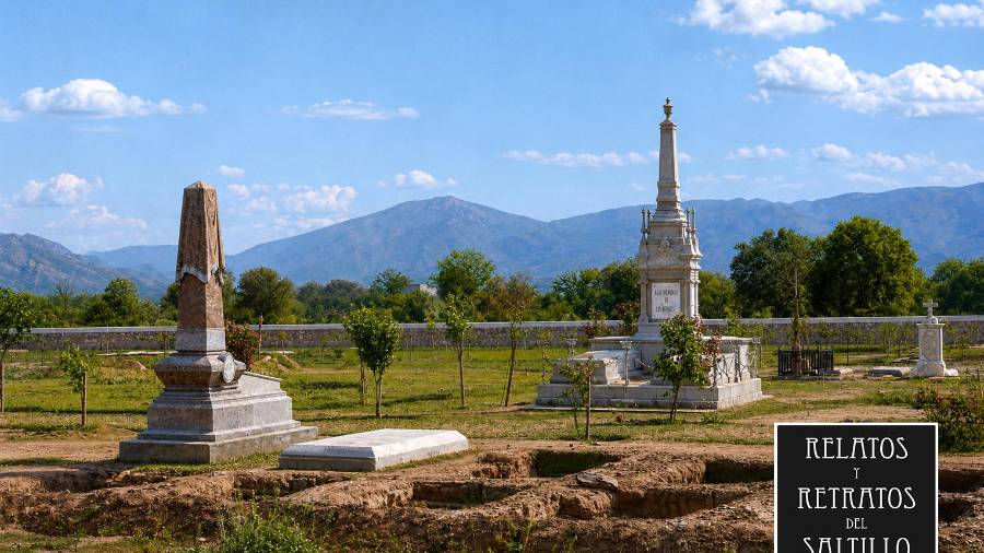 Primeras tumbas del panteón de Santiago, abierto al público en 1898, hoy en día está casi lleno.