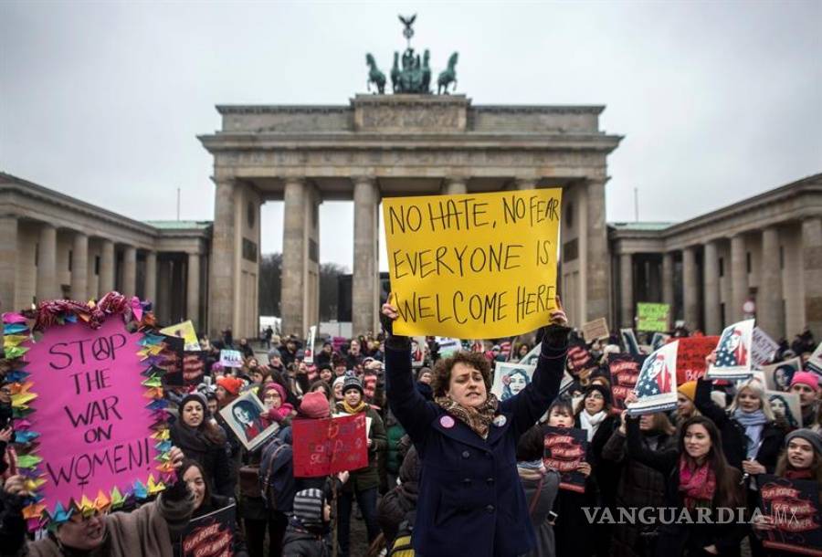 $!Marchas en Londres y Berlín apoyan gran manifestación en Washington