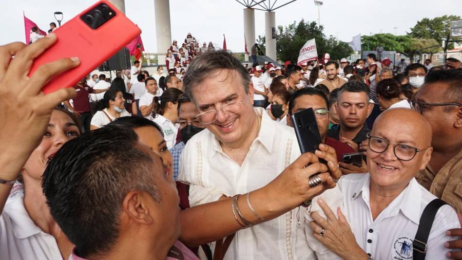 Canciller acompañó a lacandidata de Morena, MaraLezama en Quintana Roo.