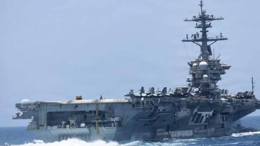 El portaaviones inició un despliegue programado de siete meses en el Mar de China Meridional el pasado mes de noviembre, pero fue redirigido al Mar Arábigo en enero, poco antes del inicio de la Operación Furia Épica contra Irán . Ha permanecido allí desde entonces.