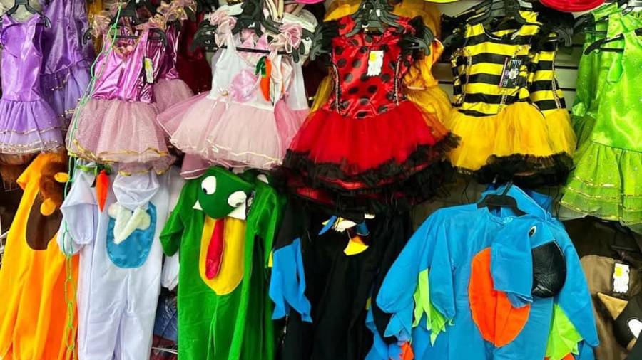 Tutús, alas de mariposa, orejas de animales, máscaras y mamelucos son las opciones más solicitadas durante la temporada.