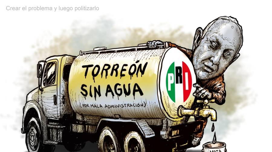Crear el problema y luego politizarlo