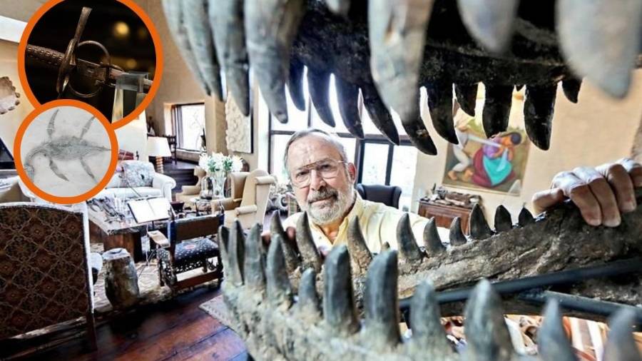 Fósiles, meteoritos y la espada de Hernán Cortés; la colección que Mauricio Fernández dejó en ‘La Milarca’
