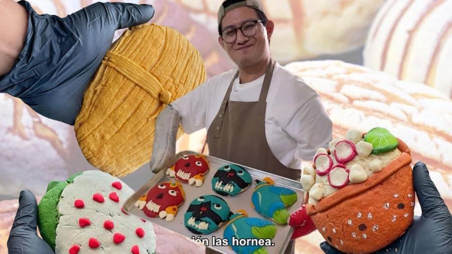 ¿Conchas de pozole, tamal y pastor? Joven de Iztapalapa crea original pan dulce desde su casa (VIDEO)