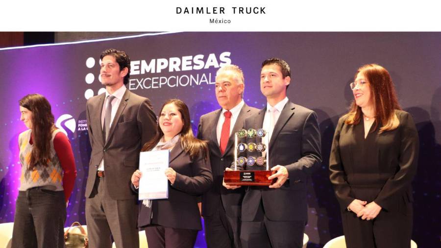 Durante el evento se manifestó que Daimler Truck Planta Saltillo se ha consolidado como una de los principales productores de vehículos comerciales a nivel local nacional e internacional. FOTO: