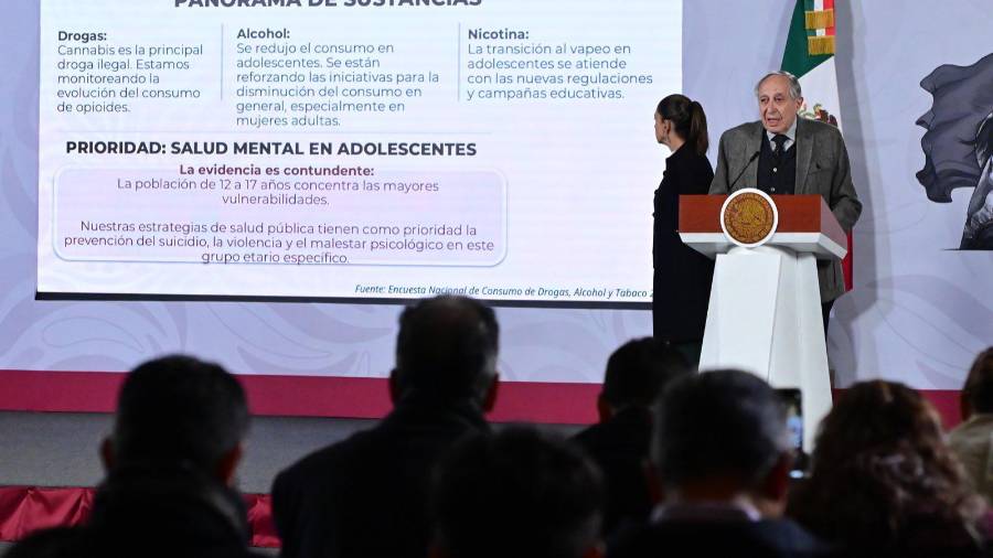 Resultados de encuesta en salud fueron presentados durante la conferencia de prensa matutina de la presidenta Claudia Sheinbaum.