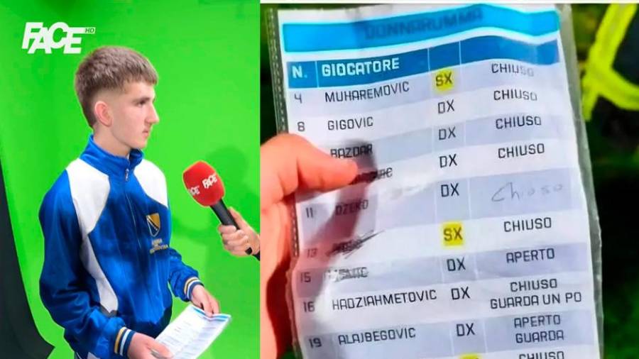 La acción de Afan Cizmic le está dando la vuelta al mundo, nada menos que un hurto a los apuntes de Donnarumma, lo cual contó sin empacho a una televisora de Bosnia.